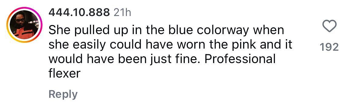 A fan calls Staley a "professional flexer."